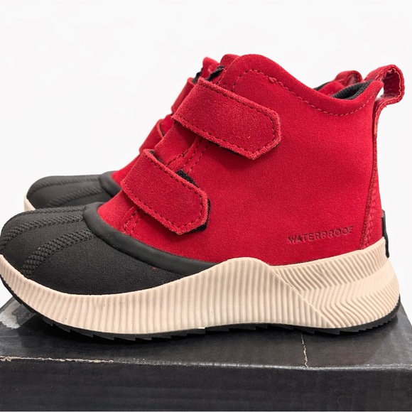 Sorel Out N About Classic WP Kids Size 13 Red Waterproof Boots NC4578-639 w/ Box - Picture 3 of 9